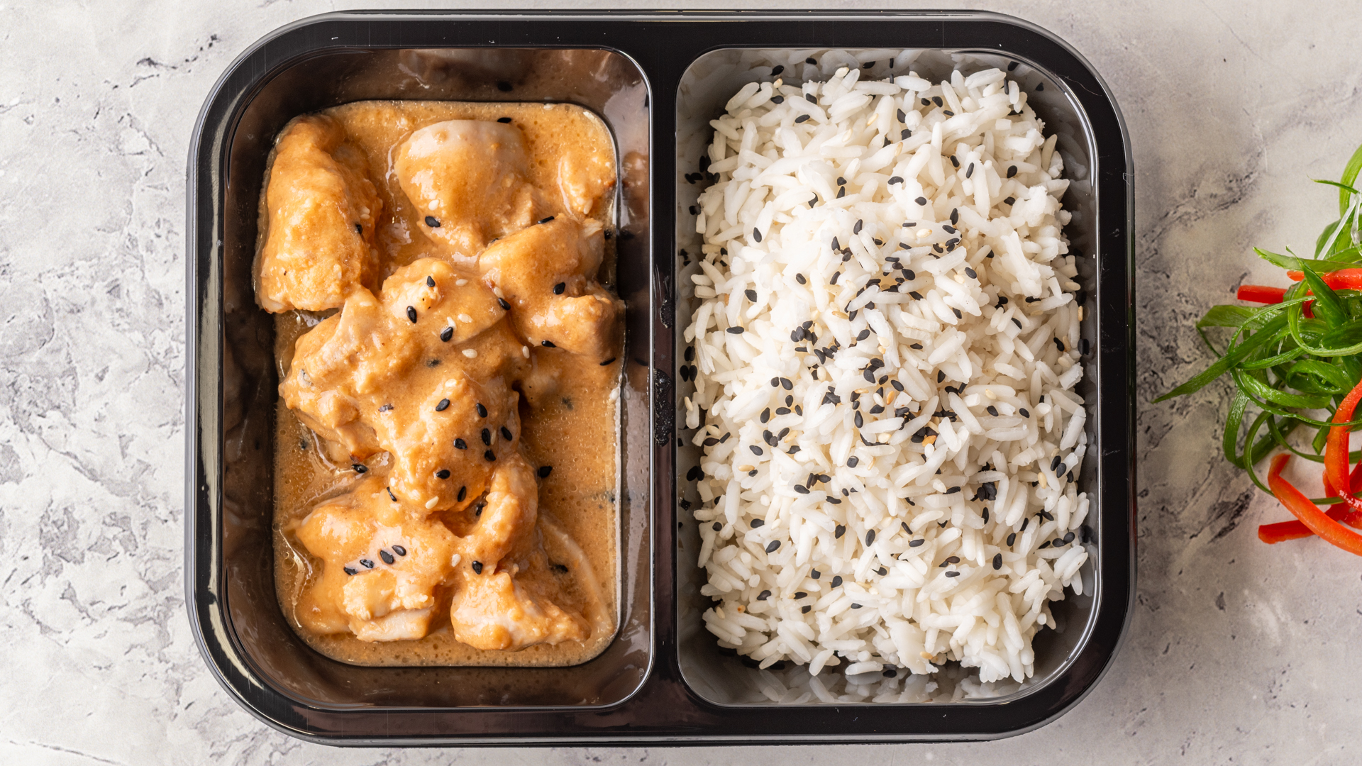 Malaysian Satay Chicken on White Rice - Image 3