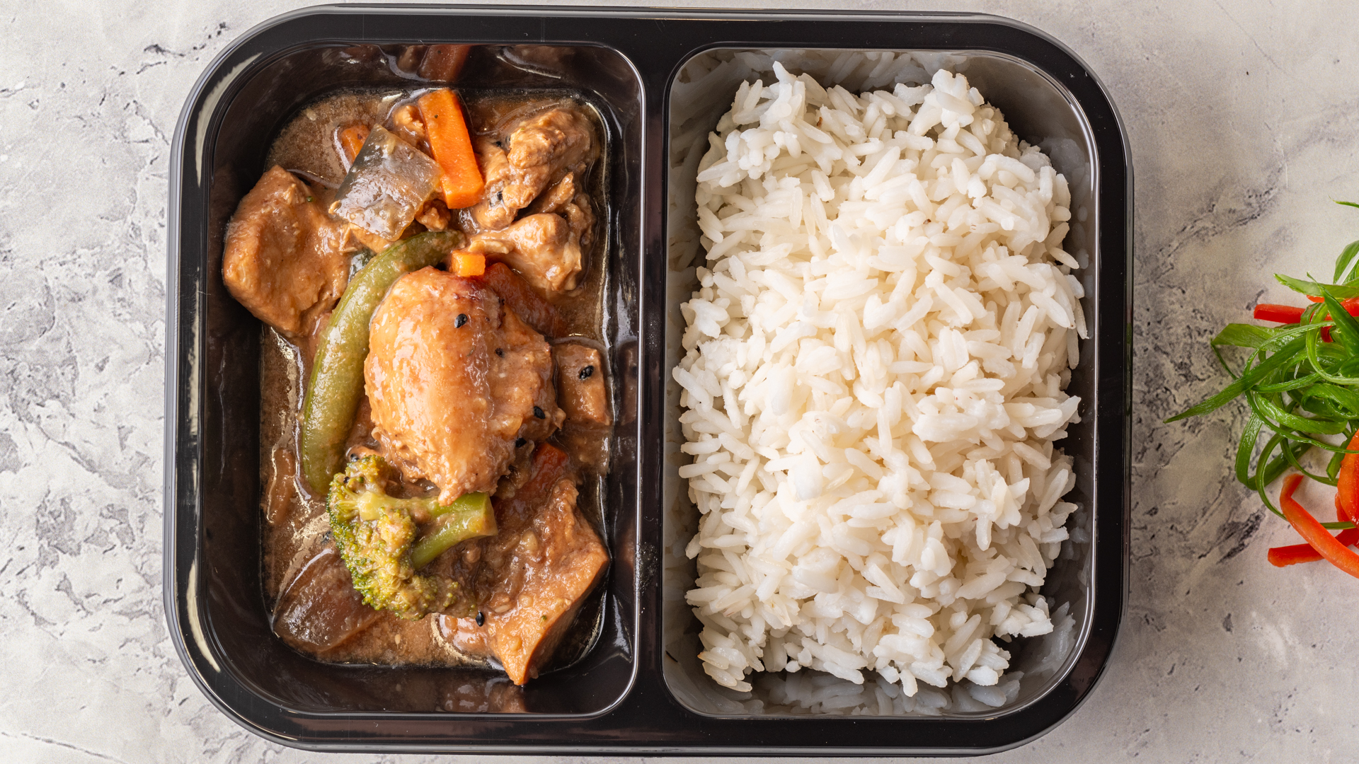 Japanese Chicken Teriyaki, Asian Vegetables and White Rice - Image 4